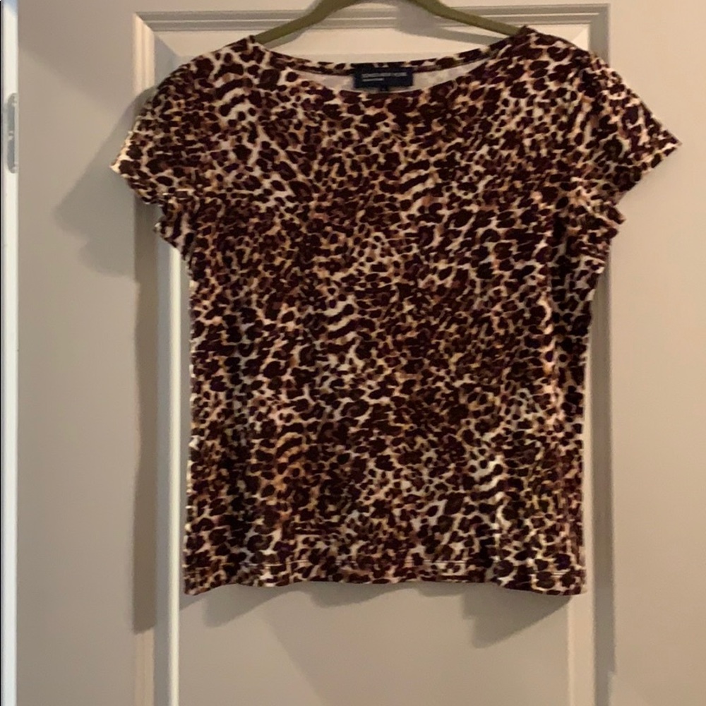 Jones New York Signature Cheetah Print Shirt